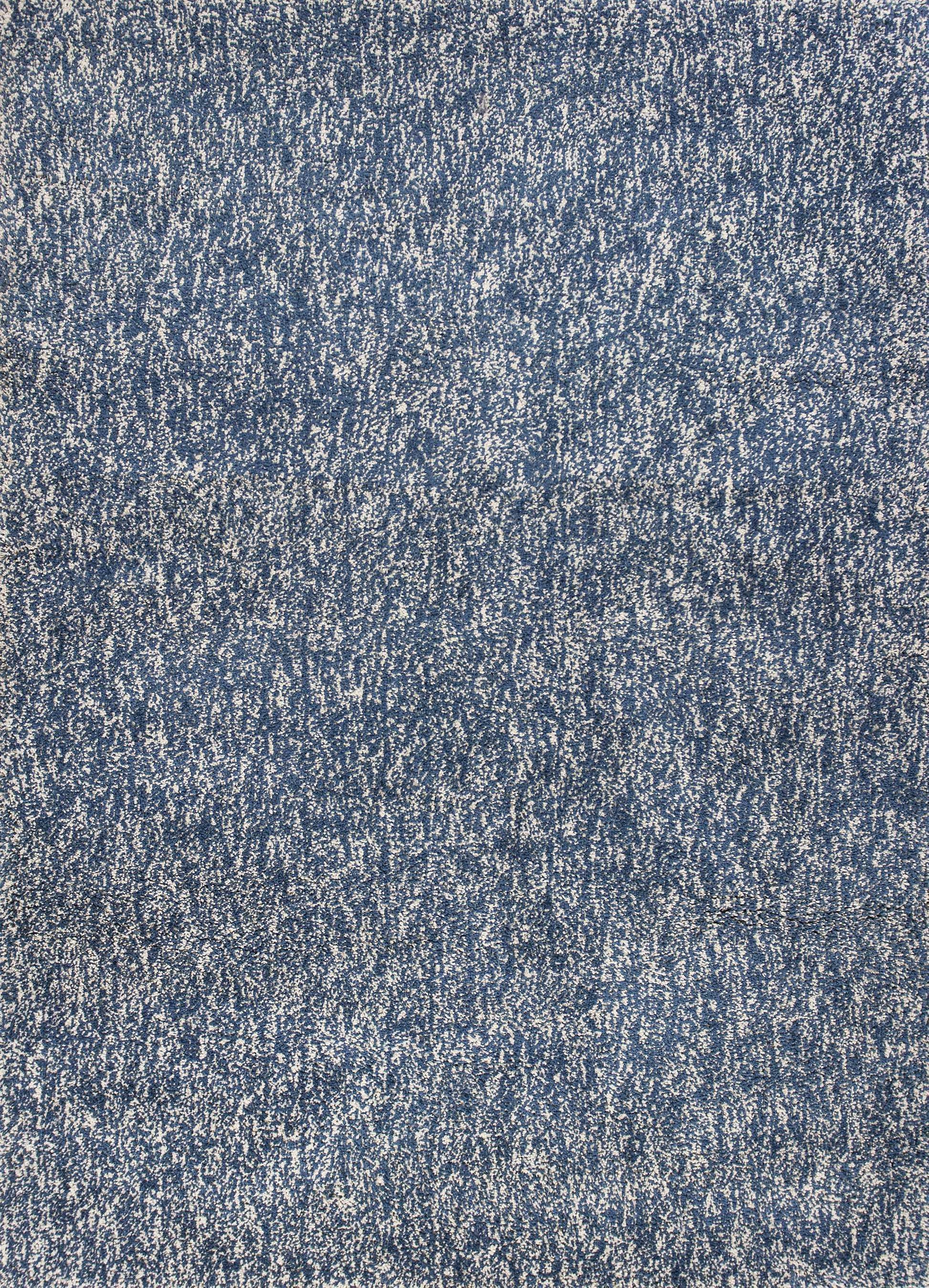 HomeRoots 8' x 11' ' Indigo and Ivory Heather Shag Area Rug