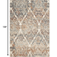 HomeRoots 8' x 11' Ivory Brown Decorative Diamond Area Rug