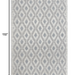 HomeRoots 8' x 11' Ivory Gray Diamond Trellis Modern Area Rug