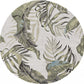 HomeRoots 8' x 11' Ivory Hand Tufted Tropical Leaves Indoor Area Rug