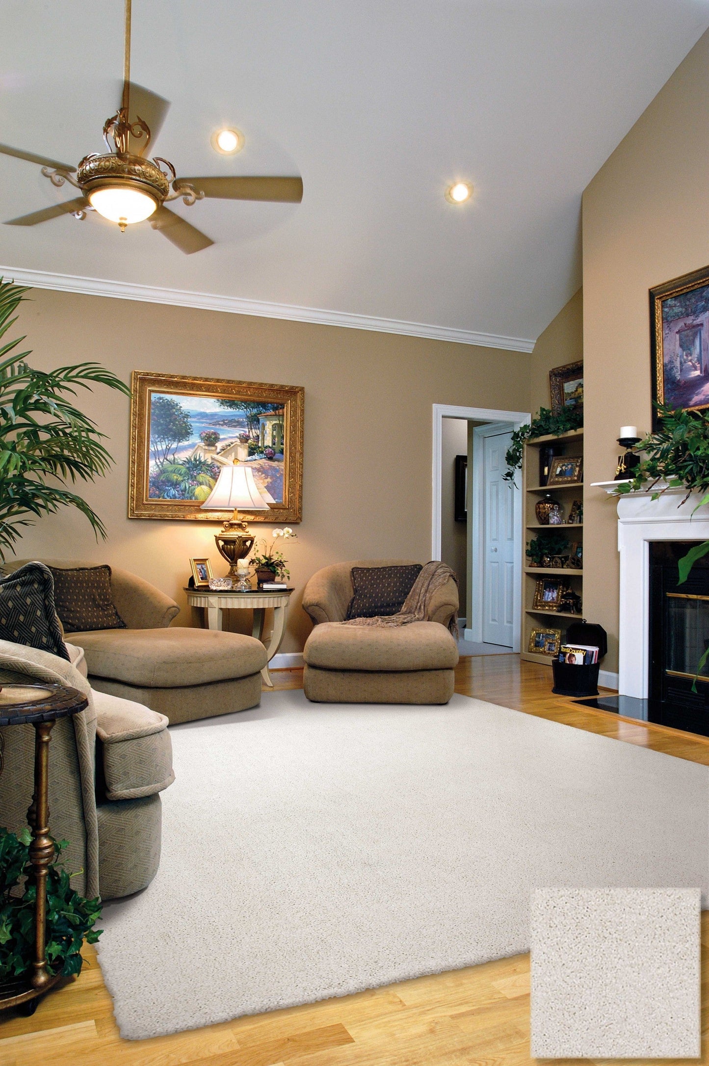 HomeRoots 8' x 11' Ivory Indoor Shag Rug