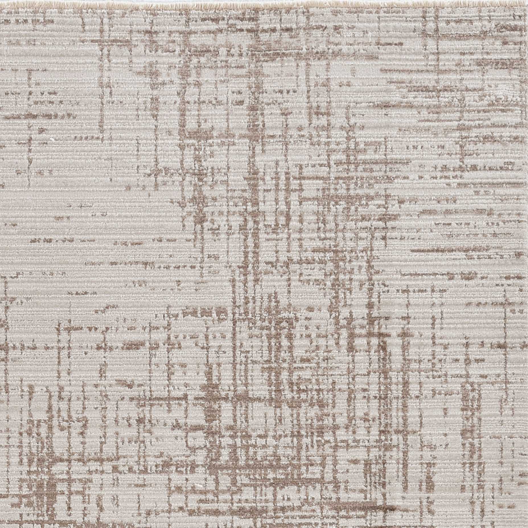 HomeRoots 8' x 11' Natural Beige Machine Woven Scratch Indoor Area Rug