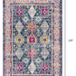 HomeRoots 8' x 11' Navy Traditional Decorative Area Rug