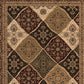 HomeRoots 8' x 11' Red Decorative Diamonds Area Rug