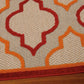 HomeRoots 8' x 11' Red Trellis Indoor Outdoor Area Rug