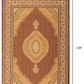 HomeRoots 8' x 11' Red and Beige Medallion Area Rug