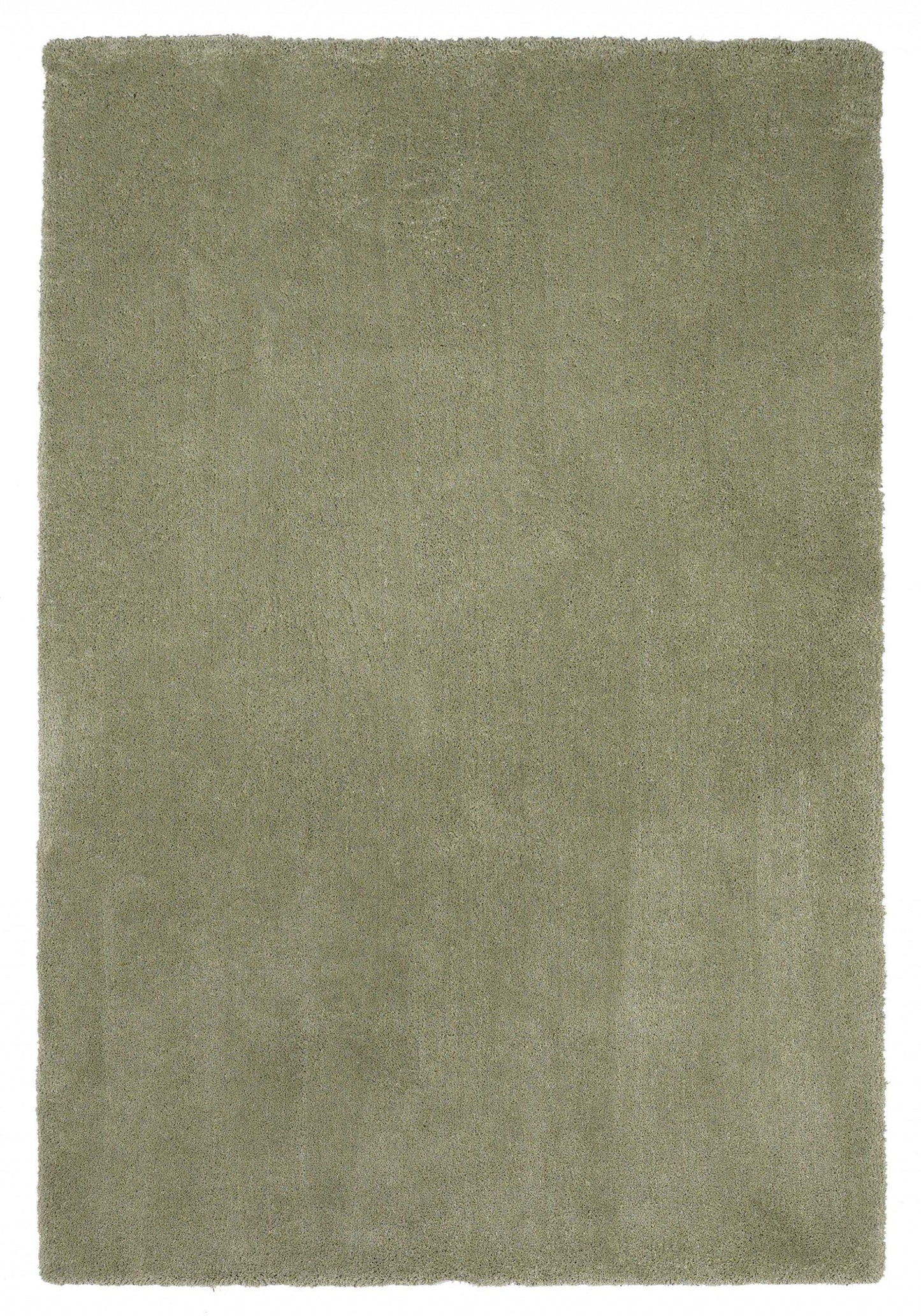 HomeRoots 8' x 11' Solid Color Sage Green Shag Area Rug