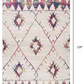 HomeRoots 8' x 11' White Berber Pattern Area Rug