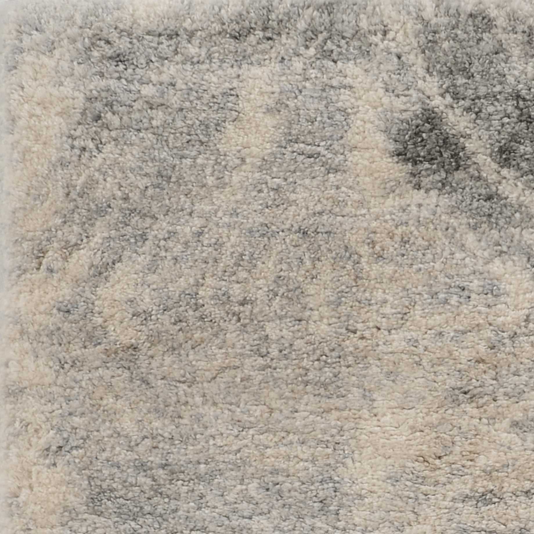 HomeRoots 8' x 13' Modern Ivory and Grey Abstract Area Rug