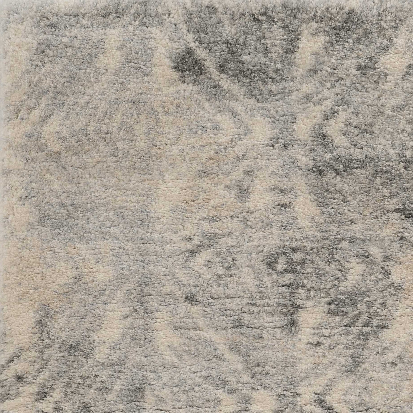HomeRoots 8' x 13' Modern Ivory and Grey Abstract Area Rug