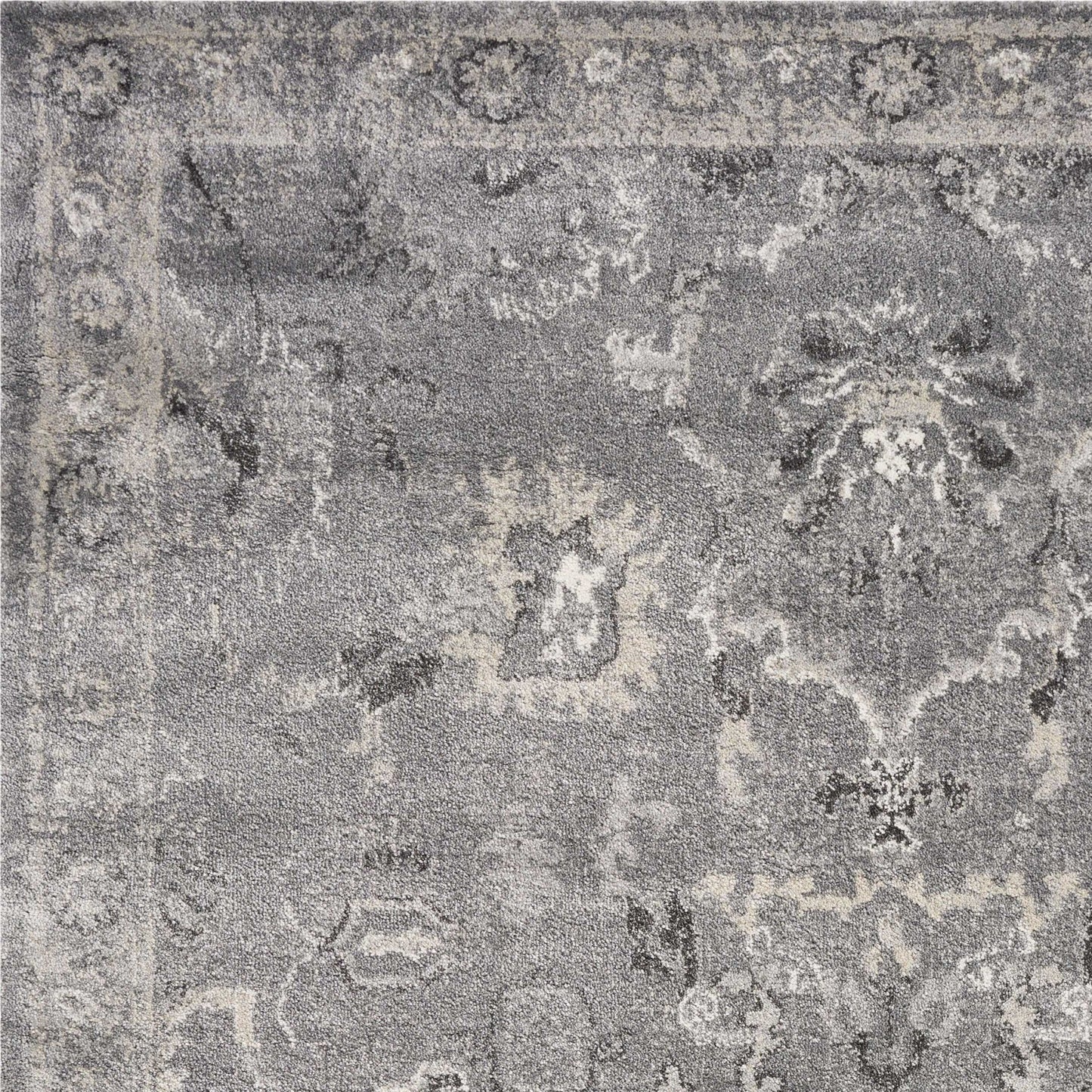 HomeRoots 8' x 13' Polypropylene Grey Area Rug
