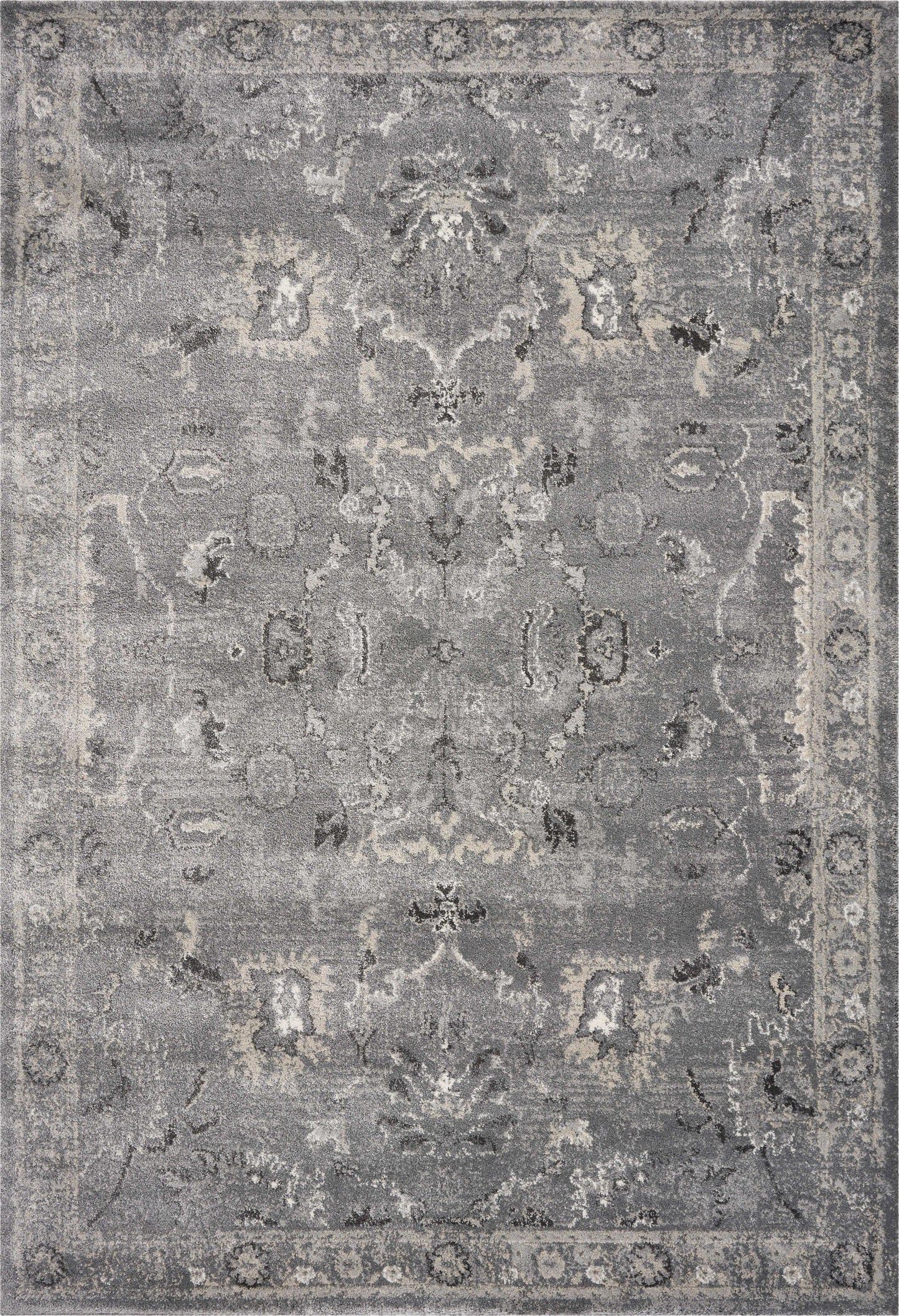 HomeRoots 8' x 13' Polypropylene Grey Area Rug