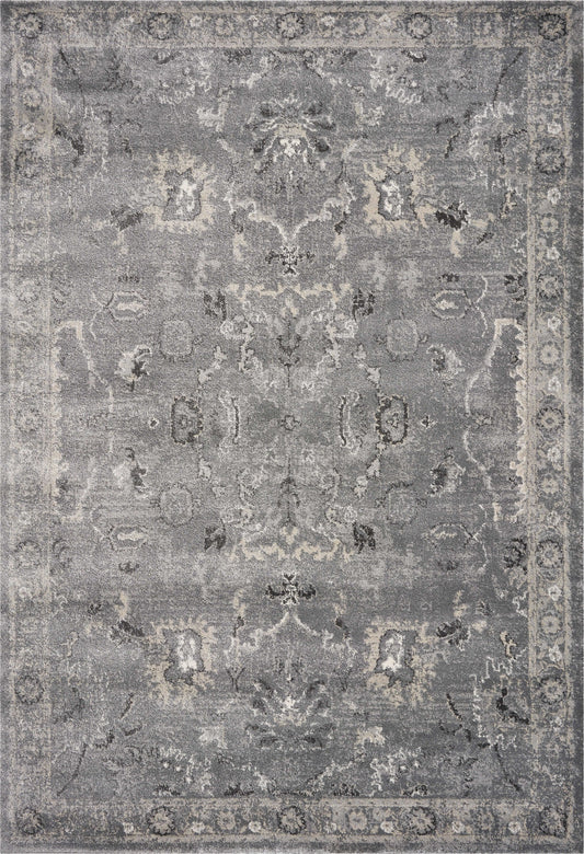 HomeRoots 8' x 13' Polypropylene Grey Area Rug