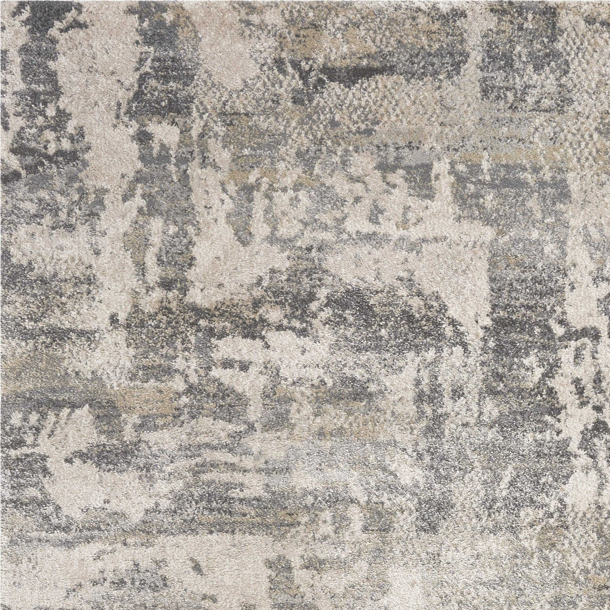 HomeRoots 8' x 13' Shade of Gray Abstract Area Rug