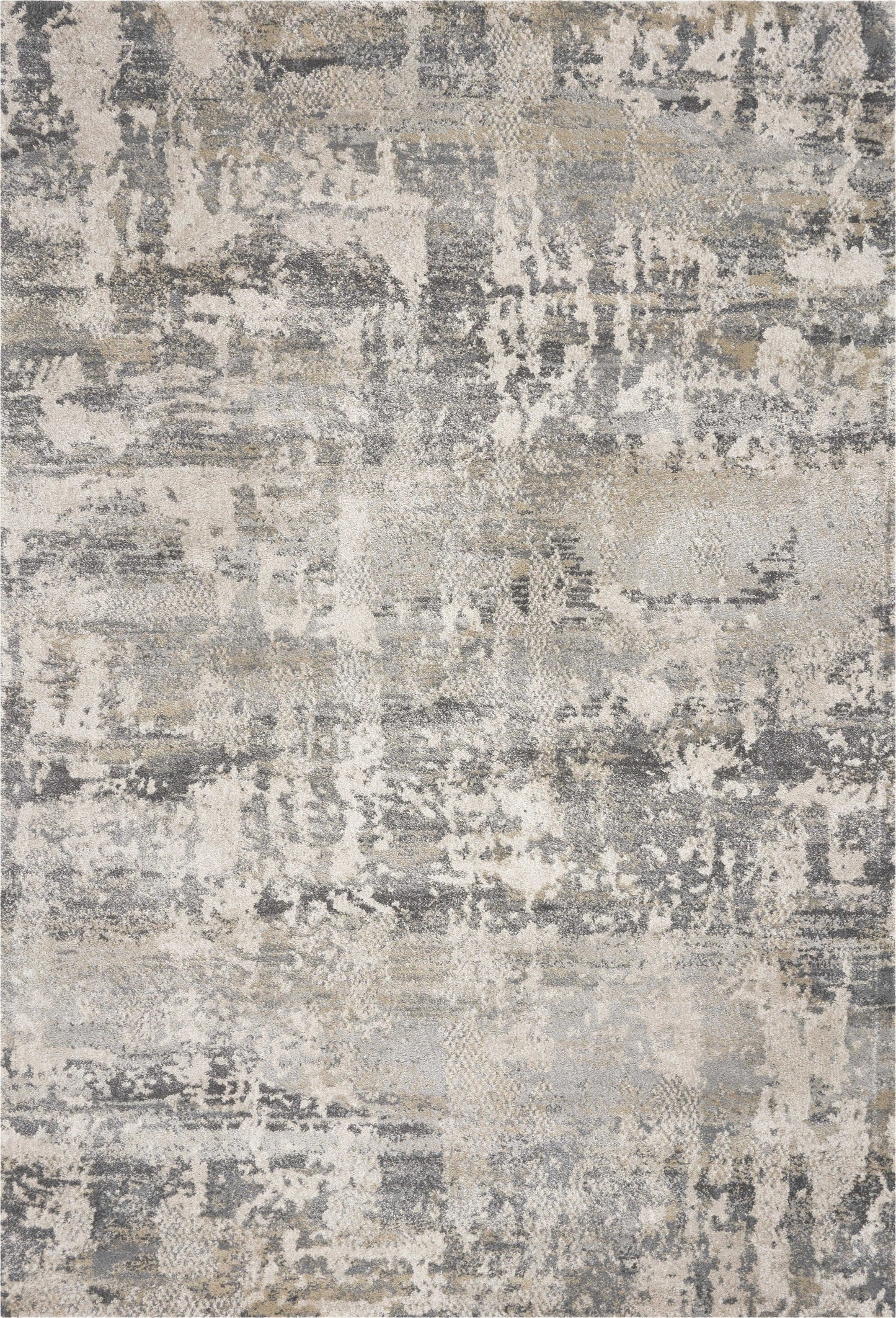 HomeRoots 8' x 13' Shade of Gray Abstract Area Rug