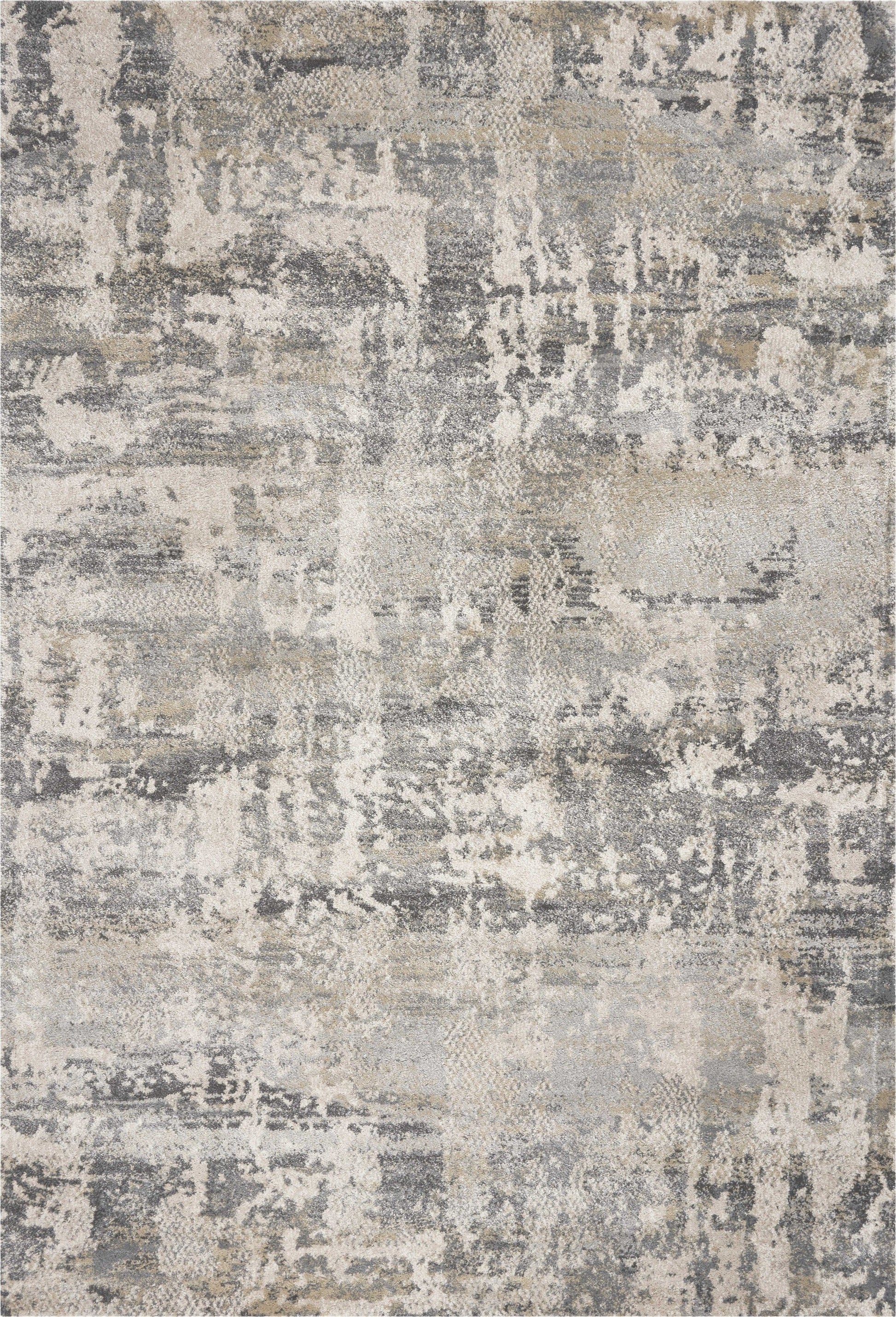 HomeRoots 8' x 13' Shade of Gray Abstract Area Rug