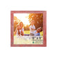HomeRoots 8” x 8” Rustic Farmhouse Espresso Wood Frame