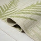 HomeRoots 8’ x 9’ Green Palms Indoor Outdoor Area Rug