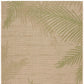 HomeRoots 8’ x 9’ Green Palms Indoor Outdoor Area Rug