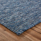 HomeRoots 8’ x 9’ Navy Coral Reef Indoor Outdoor Area Rug
