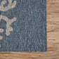 HomeRoots 8’ x 9’ Navy Coral Reef Indoor Outdoor Area Rug