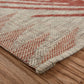 HomeRoots 8’ x 9’ Palm Leaves Indoor Outdoor Area Rug in Red Finish