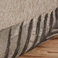 HomeRoots 8’ x 9’ Palm Leaves Indoor Outdoor Scatter Rug in Beige Finish