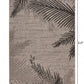 HomeRoots 8’ x 9’ Palm Leaves Indoor Outdoor Scatter Rug in Beige Finish