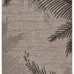 HomeRoots 8’ x 9’ Palm Leaves Indoor Outdoor Scatter Rug in Beige Finish