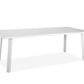 HomeRoots 87 x 39 x 29 White Aluminum Dining Table