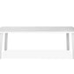HomeRoots 87 x 39 x 29 White Aluminum Dining Table