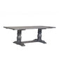 HomeRoots 88" x 40" x 30" Weathered Gray Dining Table