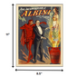 HomeRoots 8.5" x 11" The Incomparable Albini Vintage Magic Poster Wall Art