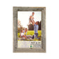 HomeRoots 8.5" x 14" Natural Weathered Grey Picture Frame with Plexiglass Holder