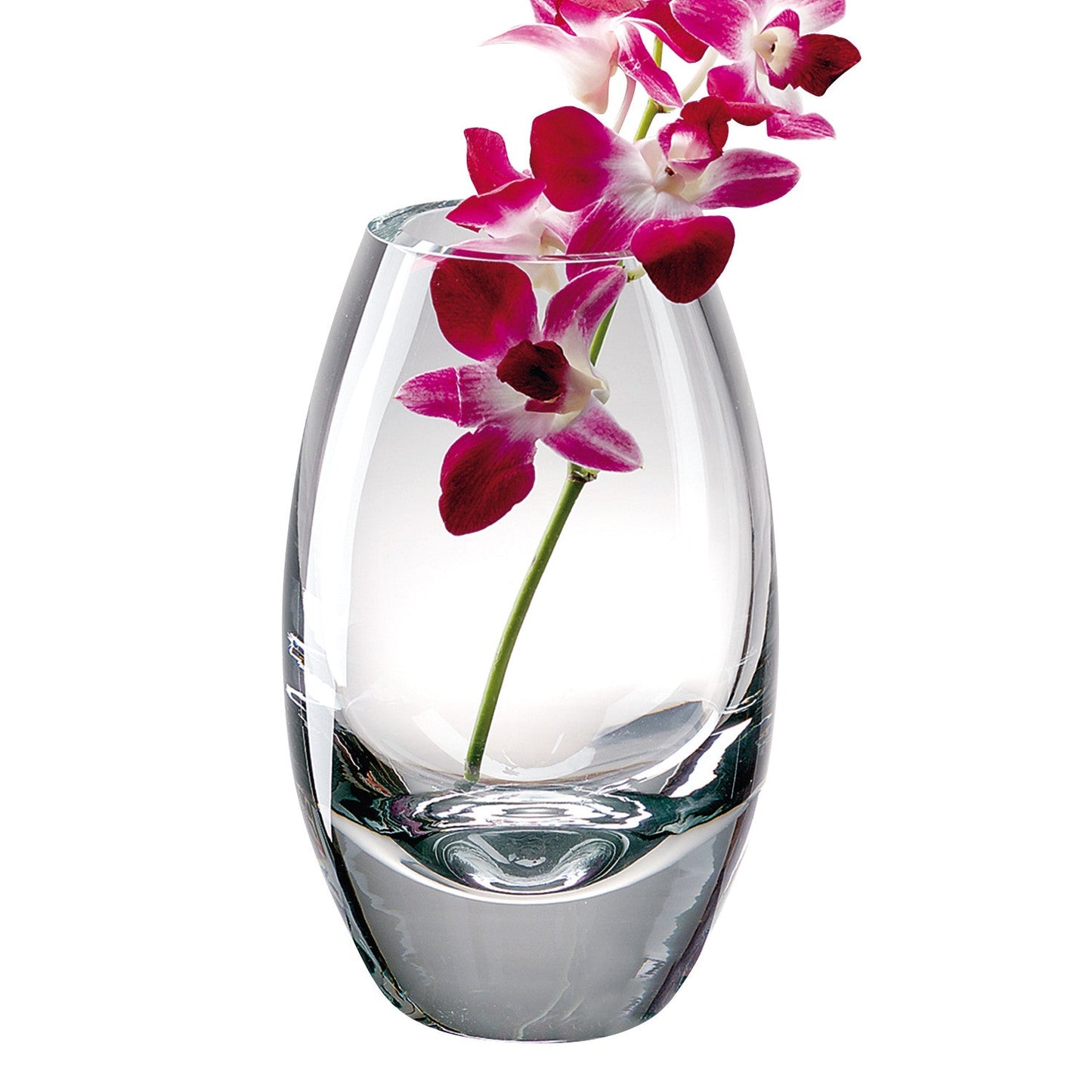 HomeRoots 9 Mouth Blown Crystal European Made Vase