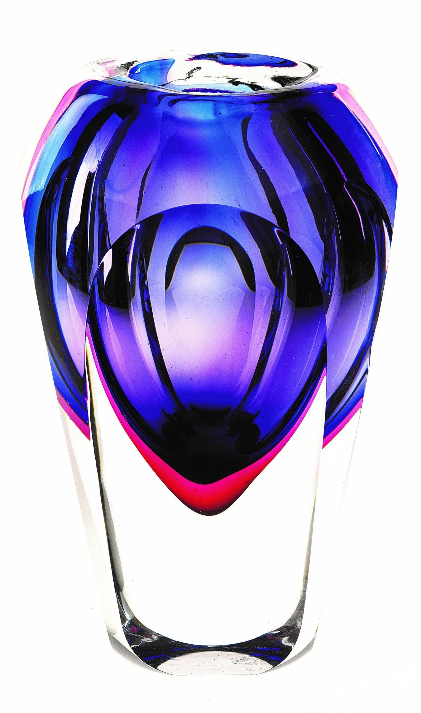 HomeRoots 9 Purple Art Glass Vase