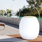 HomeRoots 9 X 9 X 14 White Plastic Portable Speaker