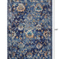 HomeRoots 9' x 12' Blue and Gold Jacobean Area Rug
