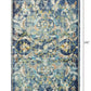 HomeRoots 9' x 12' Blue and White Jacobean Pattern Area Rug