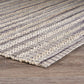 HomeRoots 9' x 12' Brown and Gray Striped Area Rug