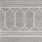 HomeRoots 9' x 12' Grey Hand Tufted Geometric Indoor Area Rug