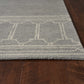 HomeRoots 9' x 12' Grey Hand Tufted Geometric Indoor Area Rug
