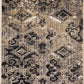 HomeRoots 9 x 12' Ivory Beige Machine Woven Distressed Traditional Indoor Area Rug