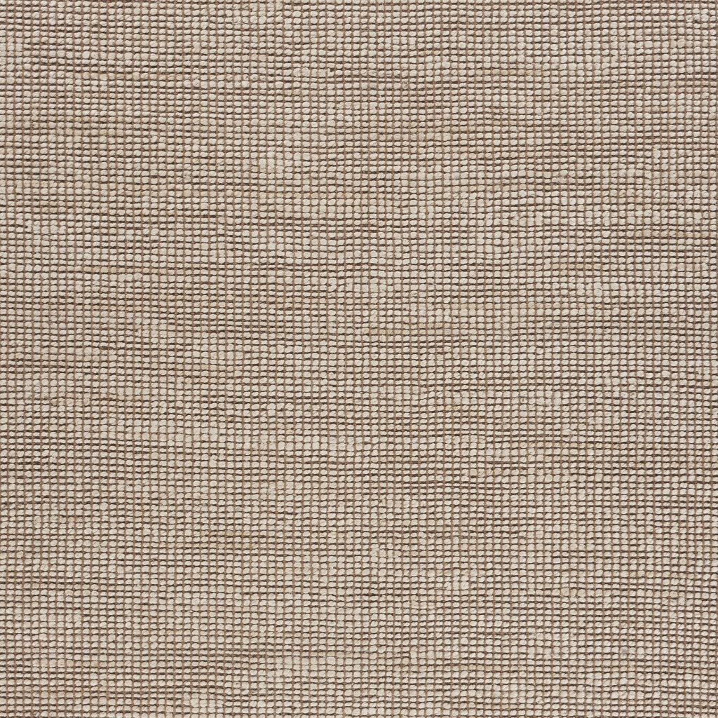 HomeRoots 9' x 12' Tan and White Braid Border Area Rug