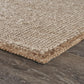 HomeRoots 9' x 12' Tan and White Braid Border Area Rug