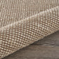 HomeRoots 9' x 12' Tan and White Braid Border Area Rug
