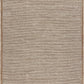 HomeRoots 9' x 12' Tan and White Braid Border Area Rug