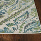 HomeRoots 9' x 13' Polypropylene Ivory or Teal Area Rug