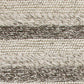HomeRoots 9' x 13' Wool Grey or White Area Rug