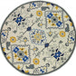 HomeRoots 90" x 114" Ivory Polypropylene Rug